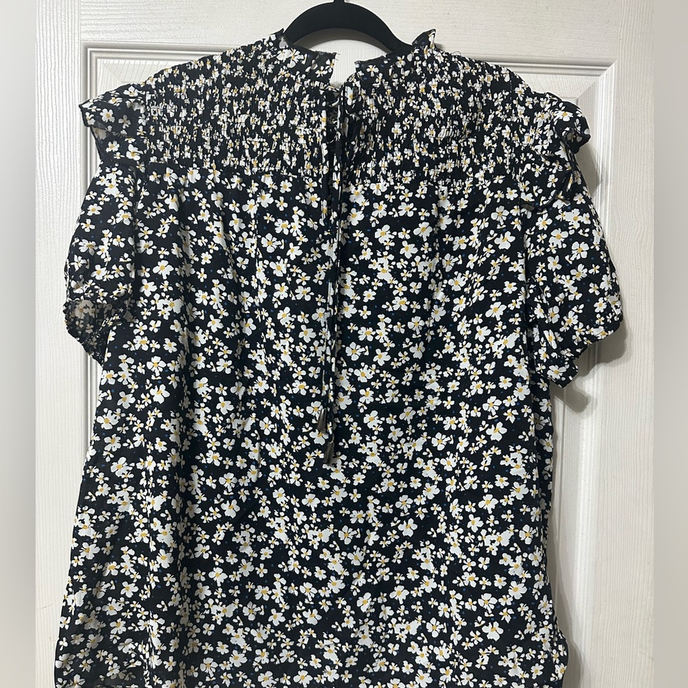 2x black background with florals